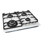 Варочная поверхность NORDFROST HM 6042 W, газовая, 4 конфорки, белый - Фото 3