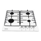 Варочная поверхность NORDFROST HS 6040 W, газовая, 4 конфорки, белый - Фото 2