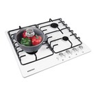 Варочная поверхность NORDFROST HS 6040 W, газовая, 4 конфорки, белый - Фото 3