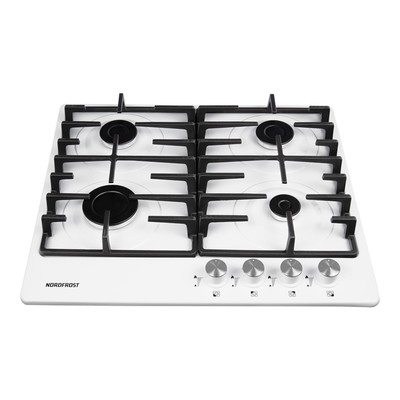 Варочная поверхность NORDFROST HS 6041 W, газовая, 4 конфорки, белый