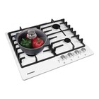 Варочная поверхность NORDFROST HS 6041 W, газовая, 4 конфорки, белый - Фото 4