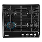 Варочная поверхность NORDFROST HS 6043 B, газовая, 4 конфорки, чёрный - Фото 1