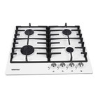 Варочная поверхность NORDFROST HS 6043 W, газовая, 4 конфорки, белый - Фото 2