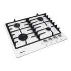 Варочная поверхность NORDFROST HS 6043 W, газовая, 4 конфорки, белый - Фото 3