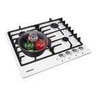 Варочная поверхность NORDFROST HS 6043 W, газовая, 4 конфорки, белый - Фото 4