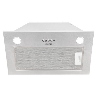 Вытяжка NORDFROST FB 6060 X, встраиваемая, 550 м3/ч, 3 скорости, нержавеющая сталь