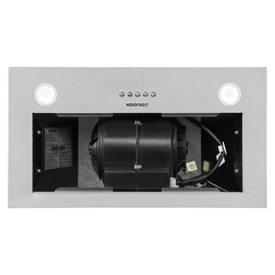 Вытяжка NORDFROST FB 6060 X, встраиваемая, 550 м3/ч, 3 скорости, нержавеющая сталь