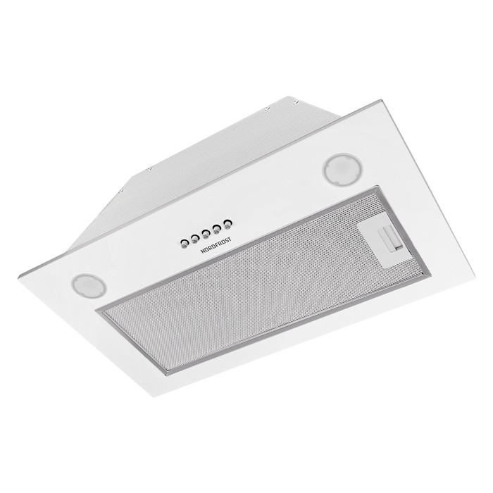 Вытяжка NORDFROST FB 6060 W, встраиваемая, 550 м3/ч, 3 скорости, белый - Фото 1