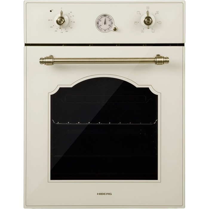 Духовой шкаф HIBERG VM 4360 RY, электрический, 50 л, бежевый - Фото 1