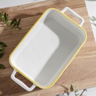 УЦЕНКА Форма для выпечки из жаропрочной керамики прямоугольная Доляна «Лимон», 27×15 см - Фото 2