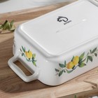 УЦЕНКА Форма для выпечки из жаропрочной керамики прямоугольная Доляна «Лимон», 27×15 см - Фото 3