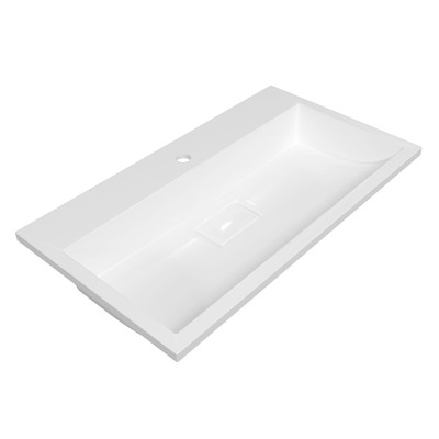 Раковина полувстраиваемая Uperwood Barsa, 80 см, белая