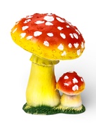 Садовая фигура из полистоуна «Грибы-мухоморы», 17 см 9771660