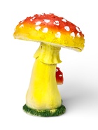 Садовая фигура из полистоуна «Грибы-мухоморы», 12×12×17 см - Фото 3