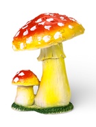 Садовая фигура из полистоуна «Грибы-мухоморы», 12×12×17 см - Фото 4