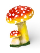 Садовая фигура из полистоуна «Грибы-мухоморы», 17 см 9771660