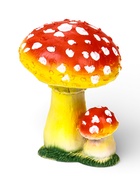 Садовая фигура из полистоуна «Грибы-мухоморы», 17 см 9771660