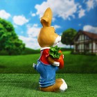 Садовая фигура "Заяц с морковкой" 52х26х23см - Фото 2