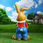 Садовая фигура "Заяц с морковкой" 52х26х23см - Фото 3
