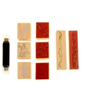 Набор из 4 печати и штемпельный маркер "Ангельские песни" 2,5х8,3х6,7 см - Фото 2