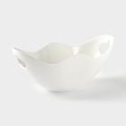 Салатник фарфоровый на бамбуковой подставке BellaTenero, 800 мл, цвет белый - Фото 3