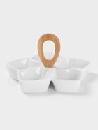 Менажница 5 ячеек BellaTenero, 25×25 см, фарфор, белая - Фото 2