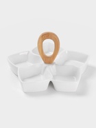 Менажница 5 ячеек BellaTenero, 25×25 см, фарфор, белая - Фото 1