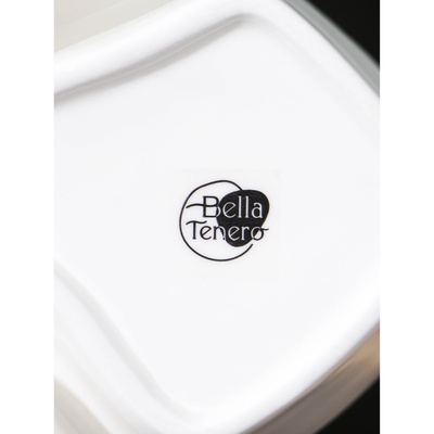 Менажница 5 ячеек BellaTenero, 25×25 см, фарфор, белая