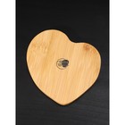 Набор фарфоровый для специй на бамбуковой подставке BellaTenero «Тепло сердец», 2 предмета: солонка 75 мл, перечница 75 мл, цвет белый - Фото 5