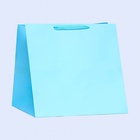Пакет под торт, голубой, 40 х 40 х 40 см - Фото 2