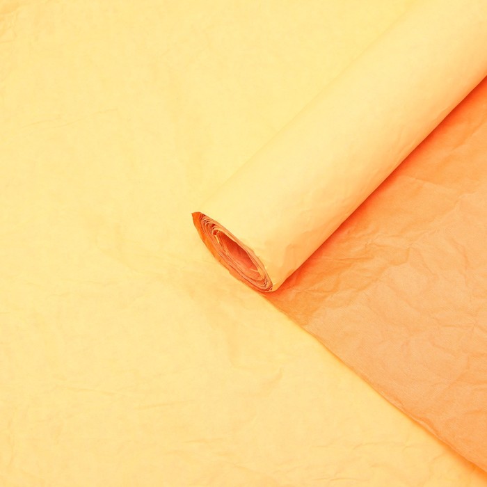 Бумага упаковочная эколюкс «Оранжево - жёлтая», 0.7 x 5 м - Фото 1