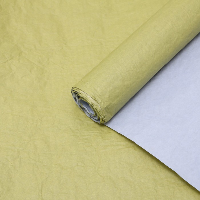 Бумага упаковочная эколюкс «Хаки - сиреневая», 0.7 x 5 м