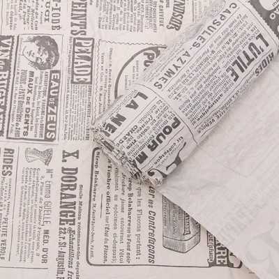 Бумага упаковочная эколюкс «Газета», 0.7 x 5 м