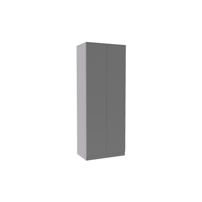 Шкаф распашной двухстворчатый Мори, 802х504х2100, Графит - Фото 1
