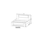 Кровать "Марли" с ящиками, 1600х2000, Белый глянец/Дуб бунратти - фото 25608279