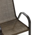 Набор садовой мебели: Стол квадратный и 2 стула коричневого цвета, нагрузка до 120 кг - Фото 7