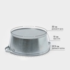 УЦЕНКА Таз круглый, 13 л, оцинкованный - Фото 2