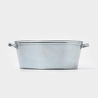 УЦЕНКА Таз круглый, 13 л, оцинкованный - Фото 5