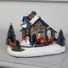 Светодиодная фигура «Рождественский поезд» 17×12×9 см, полистоун, батарейки АААх2 (не в комплекте), свечение тёплое белое, УЦЕНКА - Фото 2