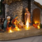 УЦЕНКА Светодиодная фигура «Рождество» 18×19×8 см, полистоун, от батареек ААх3, свечение тёплое белое - Фото 3