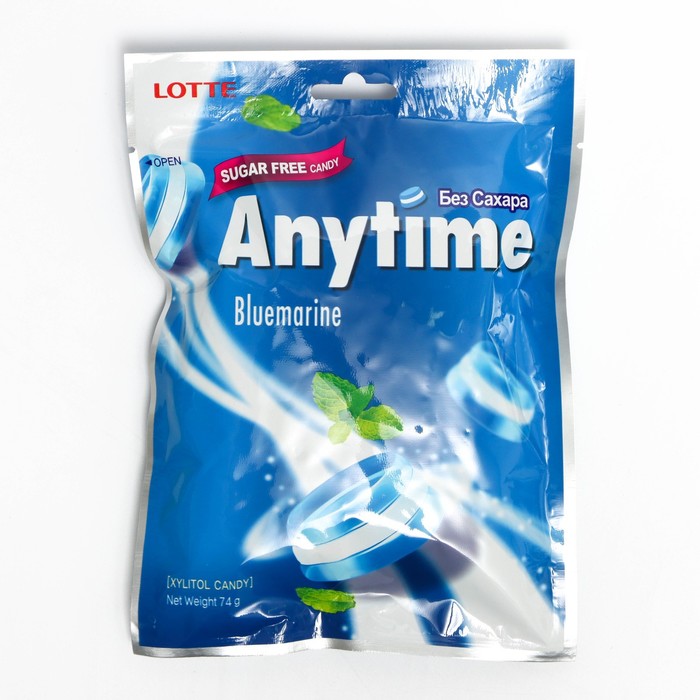 Anytime леденцы. Lotte anytime леденцы. Корейская карамель леденцы anytime Лотте Lotte Блюмарин 74 г. Карамель леденцовая Энитайм Милк минт 60г.