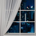 УЦЕНКА Гирлянда «Занавес» 2×2 м роса, IP20, 12 В, серебристая нить, 300 LED, свечение тёплое белое - Фото 2