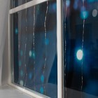 УЦЕНКА Гирлянда «Занавес» 2×2 м роса, IP20, 12 В, серебристая нить, 300 LED, свечение тёплое белое - Фото 4