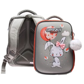 Рюкзак каркасный, 37 х 26 х 16 см, Grizzly RAw-396, серый RAw-396-5_2