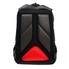 Рюкзак школьный, 39 х 26 х 19 см, Grizzly 156, эргономичная спинка, отделение для ноутбука, чёрный/серый/красный RB-156-2_6 - Фото 6