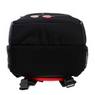 Рюкзак школьный, 39 х 26 х 19 см, Grizzly 156, эргономичная спинка, отделение для ноутбука, чёрный/серый/красный RB-156-2_6 - Фото 7