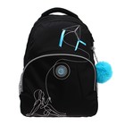Рюкзак школьный, 40 х 27 х 20 см, Grizzly 360, эргономичная спинка, отделение для ноутбука, чёрный/голубой RG-360-8_2 - Фото 3