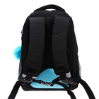 Рюкзак школьный, 40 х 27 х 20 см, Grizzly 360, эргономичная спинка, отделение для ноутбука, чёрный/голубой RG-360-8_2 - Фото 5