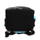 Рюкзак школьный, 40 х 27 х 20 см, Grizzly 360, эргономичная спинка, отделение для ноутбука, чёрный/голубой RG-360-8_2 - Фото 7