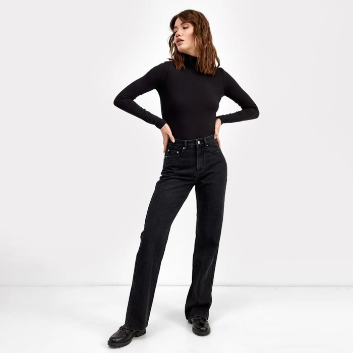 Джинсы женские Mark Formelle, чёрные, размер 42-44